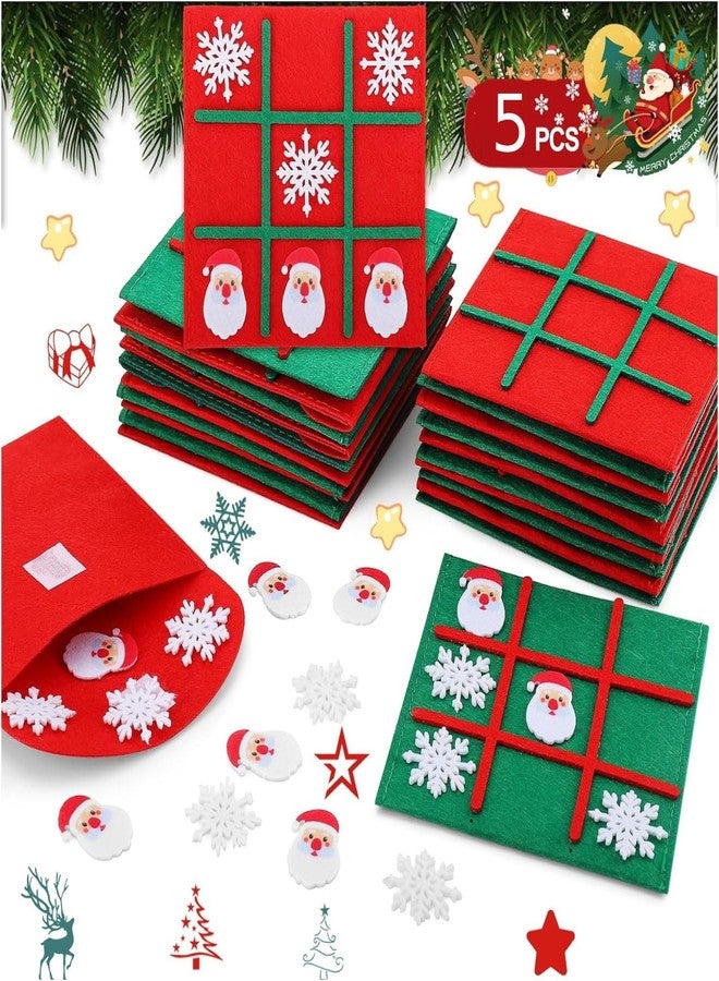 Incrizma Christmas Party Favors Gift for Kids, Tic Tac Toe Strategic Board Game for Kids and Family, Happy Christmas Stocking Stuffers Boys Girls School Classroom Rewards (Christmas Favors Gift) - Image 1